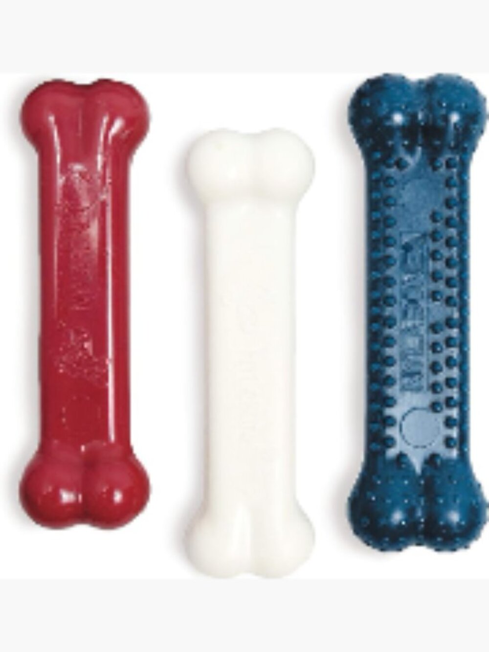 Durable Nylon Dog Chew Toy Value Pack for Small Dogs, Aggressive Chewers, 3 Pack